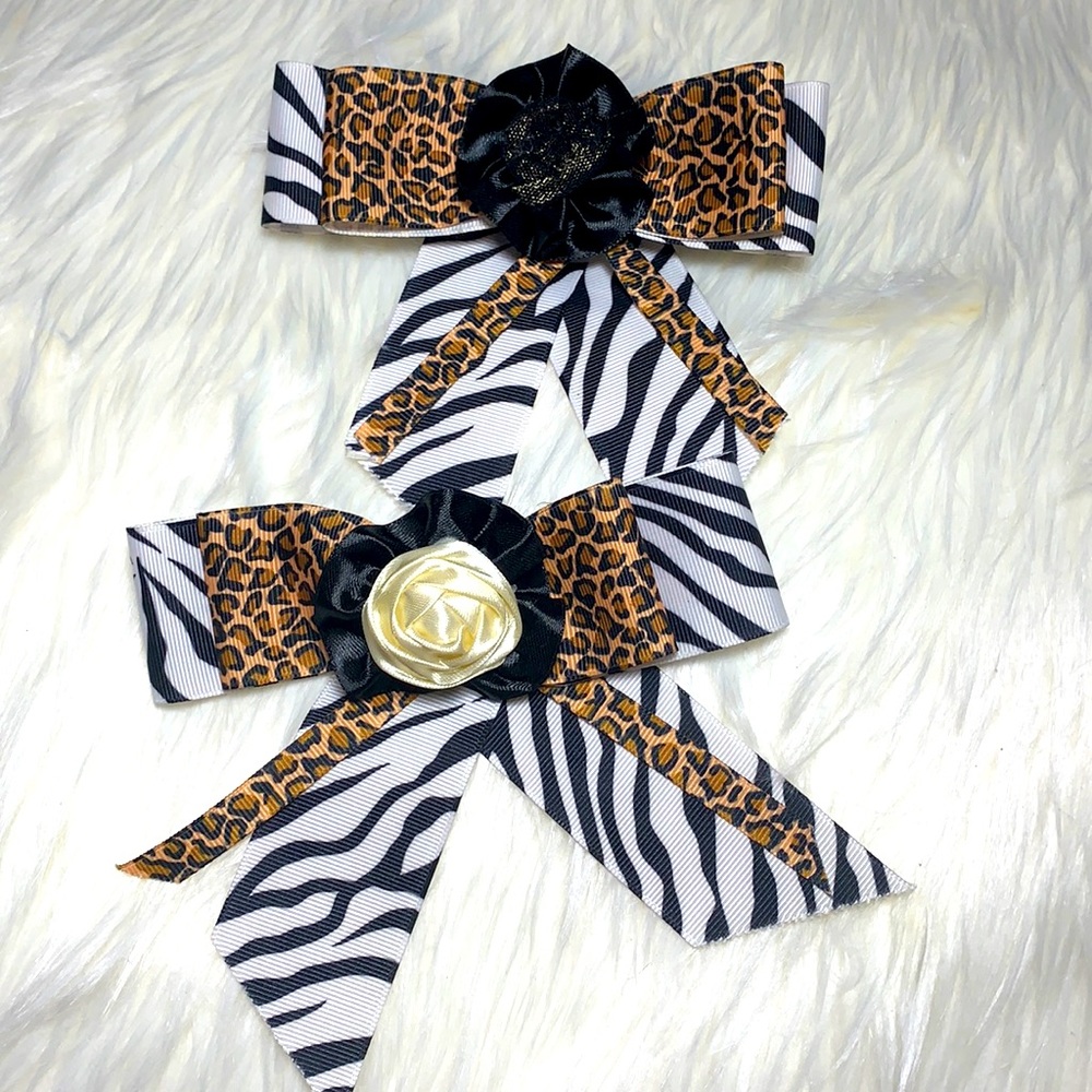 Animal Printed Sassy Hair Bows